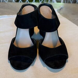 ALEX + ALEX Black Suede Sandals sz 7